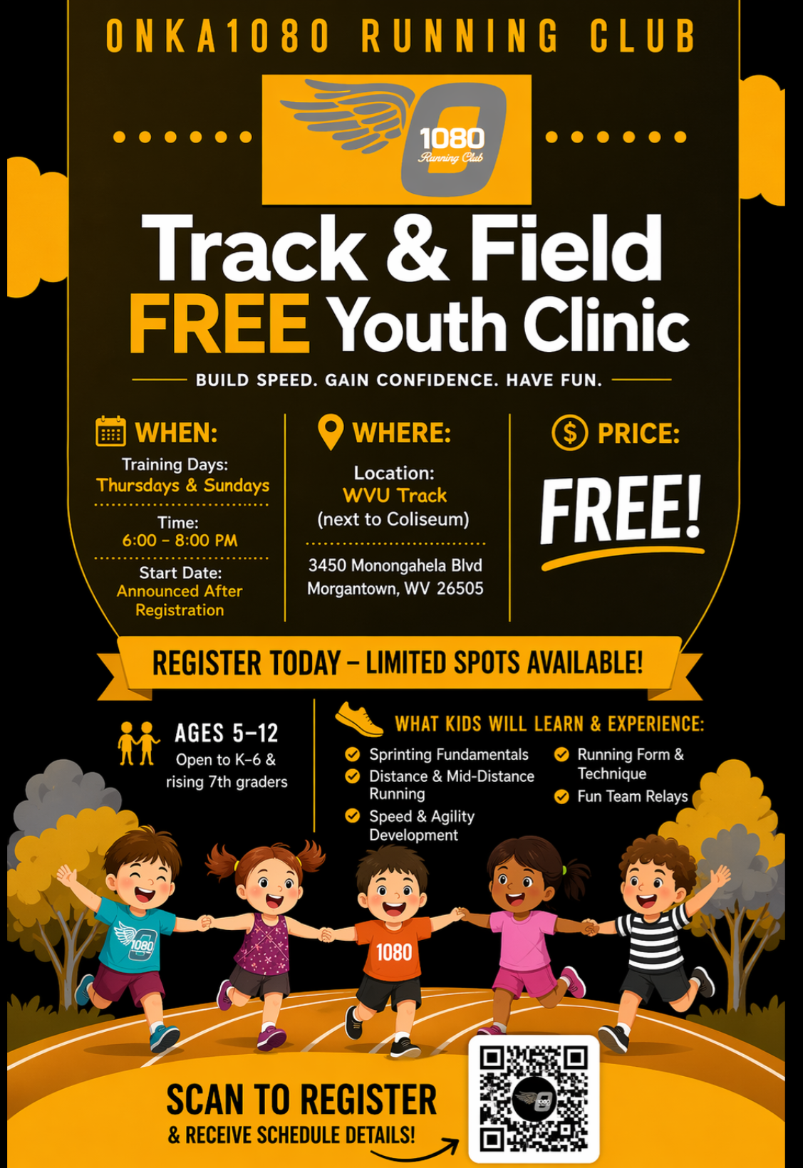 Youth clinic runners